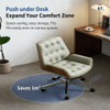 Space-Saving Push-Under Desk Design with Premium Top-Grain LeatherHarley Leather Office Chair Singapore | Ideal for Narrow Home Offices and Efficient Space Utilization