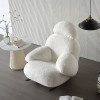 Ginny Flannel Fabric Rocking Chair in home setting — Singapore