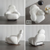 Ginny Flannel Fabric Rocking Chair side view 2