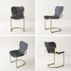 Tullio Leather Lounge Chair detail 1 — leather upholstery