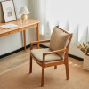 Tora Wooden Upholstered Dining Chair Nordic Style (4 Pieces) Singapore — Material Detail