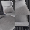 Dario Leather Dining Chair Nordic Style (4 Pieces) Singapore — Side View