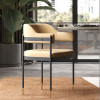 Marcelyn Dining Chair Khaki(Flannel) | Free Islandwide Delivery | Linear Furnishings Singapore