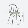 Estrid Dining Chair with Armrest Nordic Style (4 Pieces) Singapore — Main View