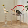 Gorm Transparent Dining Chair Nordic Style (4 Pieces) Singapore — Material Detail