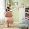 Enzo Leather Lounge Chair for Kids children's chair side view 2
