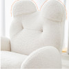 Linnea Faux Fleece Lounge Chair for Kids children's chair side view 1