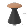 Sienna Leather Stool Chair dimension diagram — Singapore