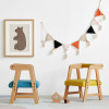 Scarlett Adjustable Wooden Kids' Stool Chair children's chair side view 2