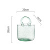 Sawyer Glass Handbag-Shaped Flower Vase Home Decor Singapore — Material Detail