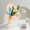 Gunhild Acrylic Transparent Flower Vase Singapore — Detail View