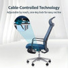 Recline Posture Demo Beau Adjustable Office Chair Singapore | tilt back function, ergonomic relaxation position