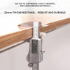 Lachlan Office Workstation feature 1 — metal, engineered wood board construction