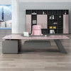 Hugo Piano Lacquer Executive Director Desk Singapore overview — L180-260 size range, C60 diamond-cut legs