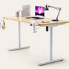 Tenley Height Adjustable Wooden Study Table | Wood Table Singapore | Linear Furnishings