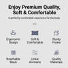 Dimension Specification Chart Elva Mesh Office Chair Singapore | product size infographic, technical drawing