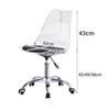 Isidore Acrylic Office Chair Size