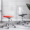 Isidore Acrylic Office Chair - Red and Black