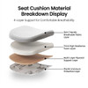 Cushion Layer Structure Display Malin Ergonomic Office Chair Singapore | foam padding cross‑section, material composition, seat cushion detail