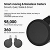 Caster Wheels Parts Malin Ergonomic Office Chair Singapore | smooth rolling chair wheels, replacement accessories