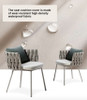 Solveig Textilene Fabric Outdoor Chair Scandinavian Style (2 Pieces) detail 2 — scandinavian style style