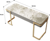 Dinas Rock Slab Office Table Singapore | Sintered Stone Top Detail