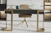Dinas Rock Slab Office Table Singapore | Dimension Diagram L120-160cm