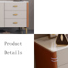 Giulia Leather Storage Cabinet Singapore — Side View