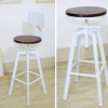 Buy Smith Leather Seat Swivel Bar Stool Singapore | Leather Quality Furniture