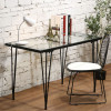 Kris Tempered Glass Study Table Singapore | tempered glass top | Scenario A