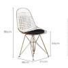 FRIHET Metallic Dining Chair  | Metal Dining Chair Singapore | Linear Furnishings