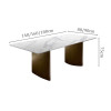 Francesco Sintered Stone Dining Table Singapore | Sintered Stone | Free Islandwide Delivery