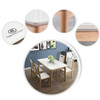 HIDEKI Wooden Dining Table Tempered Glass Top | Dining Table Singapore | Free Delivery & Assembly