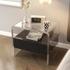 Calliope Acrylic Bedside Table Modern