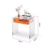 Izzy Acrylic Floating Side Table with Drawer Singapore | Acrylic | Free Islandwide Delivery