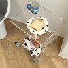 Emeri Acrylic Floating Side Table | Acrylic Table Singapore | Linear Furnishings