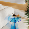 Kyra Acrylic Round Side Table Singapore | Acrylic | Free Islandwide Delivery