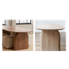 Edith Wooden Dining Table Singapore — New Zealand Pine Material Detail, Natural Grain