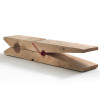 Edith Wooden Cloth Pegs Inspired Bench | Wood Furniture Singapore | Linear Furnishings