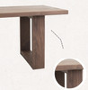 Hiroko Solid Wood Dining Table Conference Table Singapore | Solid Wood Dining Table | Best Price
