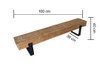 Edith Wooden TV Bench Singapore | Wood Furniture | Best Price