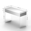 Dylan Acrylic Double Drawer Dressing Table | Table Singapore | Free Delivery & Assembly