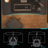 Ditte Steel Study Table Singapore | steel frame | Scenario A