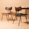 Debbie Leather Seat Dining Chair (4 Pieces) | Quality Leather Dining Chair | Singapore