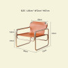 Edith Leather Lounge Chair Singapore | Leather | Free Islandwide Delivery