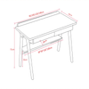 Isabel Wooden Study Table Singapore | engineered wood, wood | Dimension