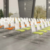 Mass training seating arrangement Maxwell Meeting Chair Singapore| Seminar hall bulk setup, stackable visitor chairs