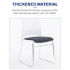 Black cushion material showcase Maxwell Meeting Chair Singapore| Premium seat cushion, sled frame meeting chair