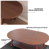 Hanson Wooden Coffee Table | Wood Coffee Table Singapore | Linear Furnishings