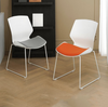 Luno Modern Conference Chair Grey and Orange